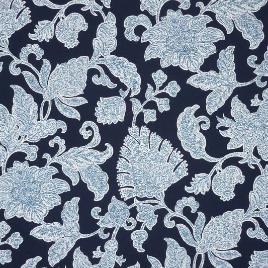Sunbrella Upholstery Floral Song Navy (146023-0003)