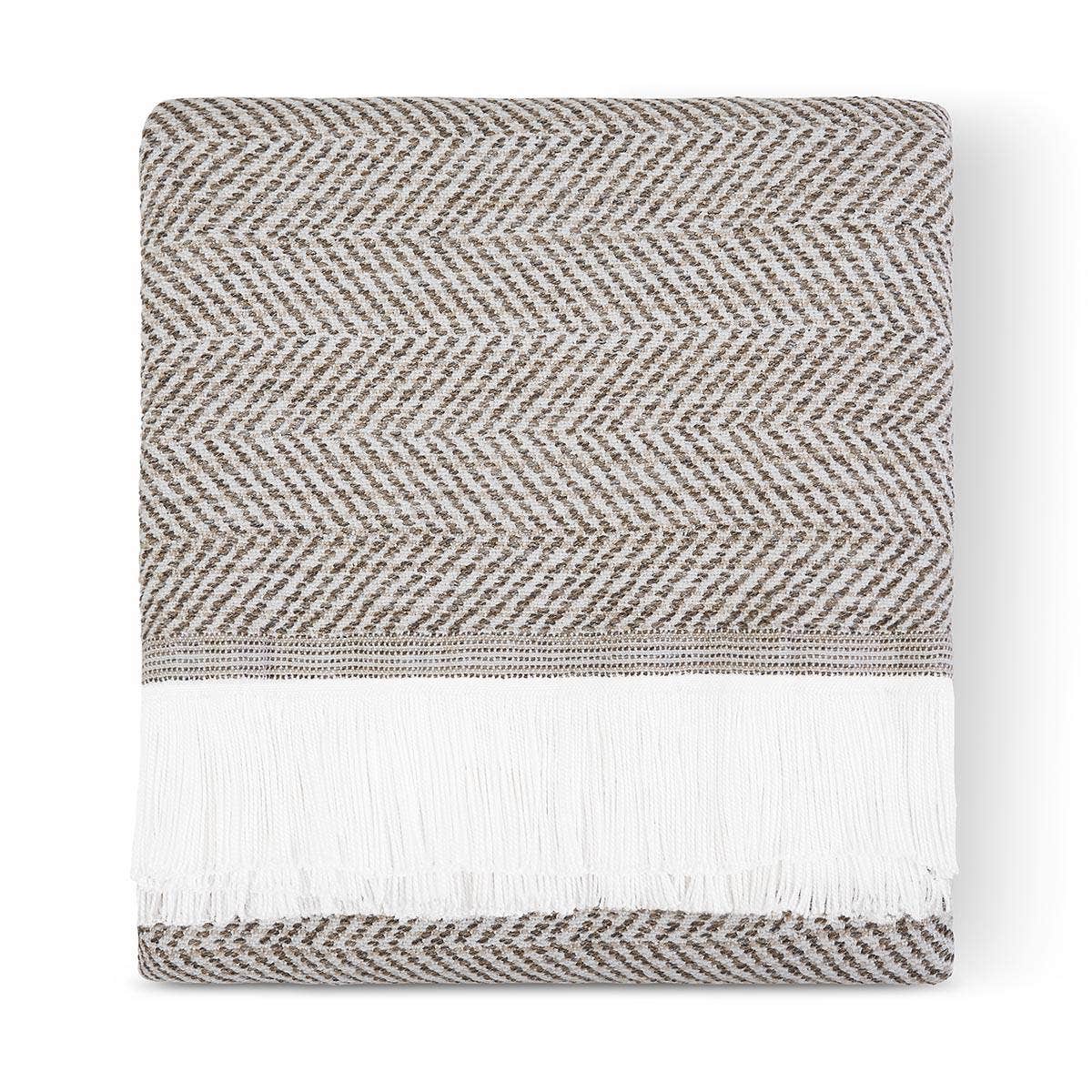 Sunbrella® Herringbone Indoor Outdoor Throw